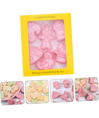Zerodeko 1 Biscuit Mold Fudge Animal Crackers Pasties Cake Mold Baking Cookie Mold Three-Dimensional Stamp 3D 7.6x5cm Pink - Buy Online on GoSupps.com