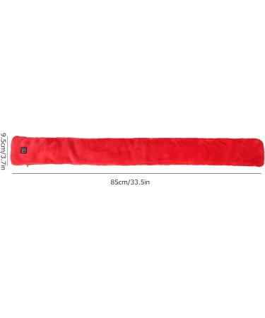 Neck Heating Pillow - Washable Electric Neck Wrap with USB 3 Temperature Settings - Thermal Support Scarf for Men & Women (Red) | Winter Outdoor Comfort - Buy Online on GoSupps.com