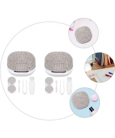 Exceart Colored Contact Lens Care Box - 2 Sets Eyewear Container & Suction Cup Holder - Buy Online on GoSupps.com