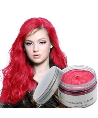 Temporary DIY Hair Color Wax - Soft Red Instant Hair Color Cream for Men & Women | 4.23 oz Natural Hairstyle Solution - Buy Online on GoSupps.com