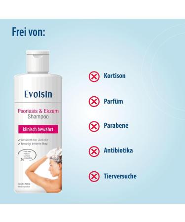 Evolsin Eczema & Psoriasis Shampoo | Cortisone-Free Treatment for Scalp & Body Neurodermatitis - Buy Online on GoSupps.com