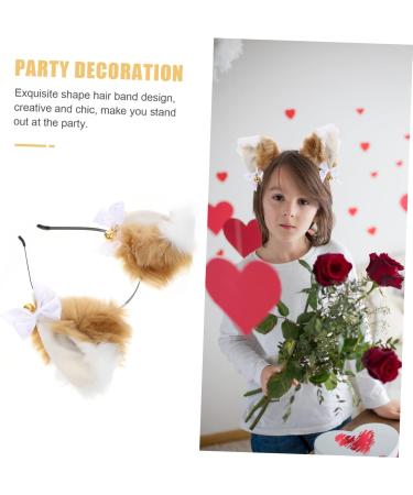 VINTORKY Cat Ear Bell Headband Party Hairband Cosplay Hair Hoop Ear Headband Animal Hair Hoop Hair Accessory for Party Ear Hair Hoop Party Headdress Party Hair Hoop Plush Hair Ear Hairband - Buy Online on GoSupps.com