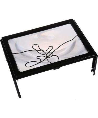 Ultrathin A4 Full Page Large PVC Magnifier 3X Foldable Magnifying Glass Loupe Hands Free for Reading with 4 LED Lights Made in China - Buy Online on GoSupps.com