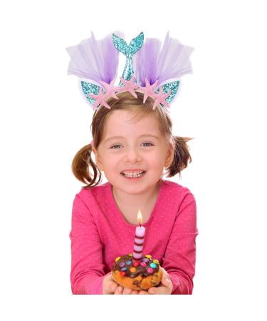 Frcolor Glitter Mermaid Headband - Blue Tail Princess Hairband for Girls | Party Favors & Accessories - Buy Online on GoSupps.com