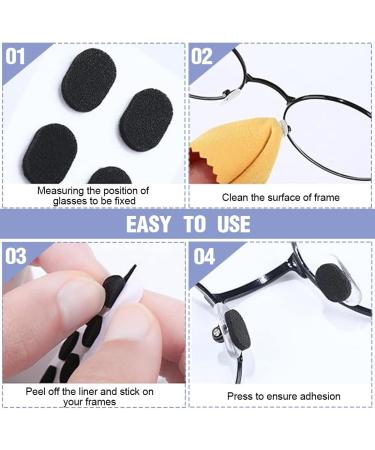 VBKITW 40 Pairs Self-Adhesive Oval Glasses Nasal Pads - Slipproof Soft Silicone 1.5mm Thick for Glasses & Sunglasses - Buy Online on GoSupps.com