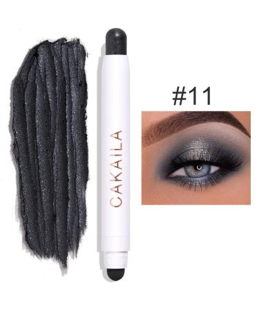 Yeweian Creamy Eyeshadow Stick - 2 in 1 Matte and Shimmer Eye Shadow Pencil Crayon (Black Shimmer) | Long Lasting, Waterproof Glitter Eyeshadow Pen - Buy Online on GoSupps.com
