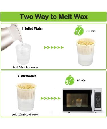 Nose Wax Kit 100g for Men & Women - Hair Removal Wax with 20 Safe Tip Applicators, 10 Containers & Moustache Stencils - Buy Online on GoSupps.com