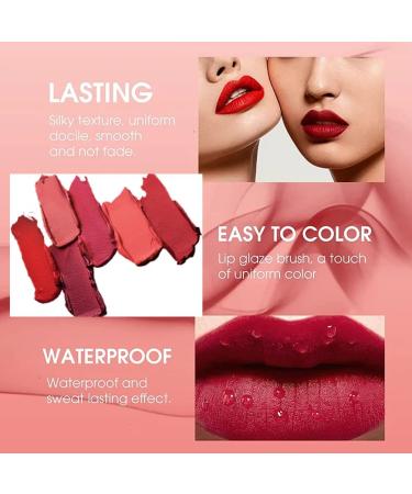 Nude Matte Liquid Lipstick Set - Long-Lasting Natural Lip Gloss with Moisture, Waterproof & Non-Fade Formula (Set B) - Buy Online on GoSupps.com