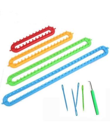 JapanAmStore Long Knitting Loom Set DIY Knitting Loom for Scarf Sweater Shawl Knitter Weaving Tool (S/M/L/XL)   1 Set(s/M/L/Xl)