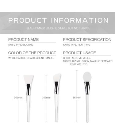 3-Piece Silicone Facial Mask Brush Set - Hairless Applicator for Mud & Makeup | Beauty Tool for Flawless Skin - Buy Online on GoSupps.com