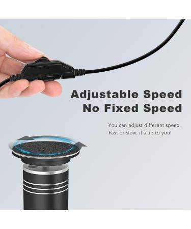 Professional Electric Callus Remover for Feet - Adjustable Speed Foot Sander with 60 Sandpaper Discs for Cracked Skin - Ideal Pedicure Tool - Buy Online on GoSupps.com