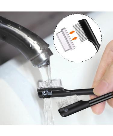 Sibba Metal Teeth Eyelash Comb Duo with Wood Handles - Lash Separator Tool for Women and Girls Makeup - Buy Online on GoSupps.com