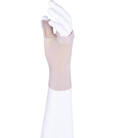 Truform Lymphedema Compression Gauntlet 20-30 mmHg Post Mastectomy Support - Medium Beige - Buy Online on GoSupps.com