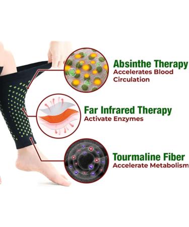 Buy GFOUK Self-Heating Lymphatic Drainage Cuffs | Acupressure Knee Support - International Shipping Available - Buy Online on GoSupps.com