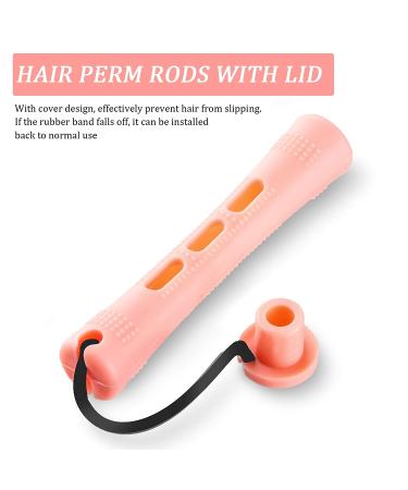 100pc Non-Slip Hair Perm Rods Set - Multi-color Cold Wave Perming Rods for Styling, Short Curlers with Elastic Bands - Hairdressing Essential - Buy Online on GoSupps.com