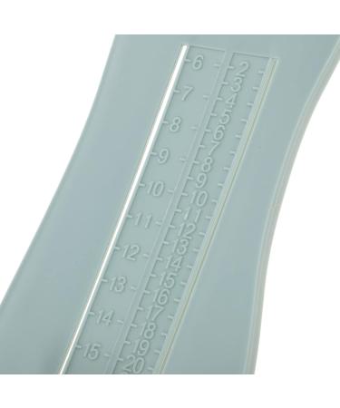 Rosenice Baby Shoe Size Measuring Tool | Foot Length Measuring Lineal for Children | Blue-Gray Footmuff & Knife - Buy Online on GoSupps.com