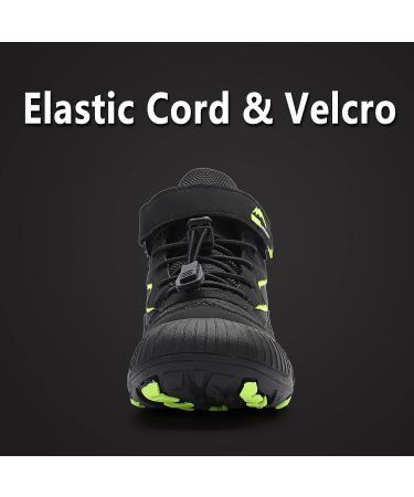 FLIOZY Kids Hiking Boots - Anti Collision Non Slip Outdoor Trekking Sneakers 2.5 Little Kid Black - Buy Online on GoSupps.com