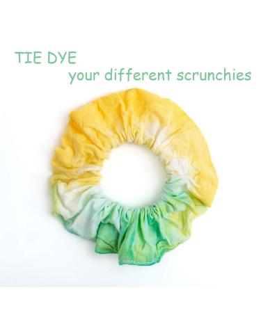 10 Pcs White Cotton Scrunchies and 5 Pcs Headband Set | Tie Dye Party Supplies for Women | Non-slip Hair Accessories - Buy Online on GoSupps.com