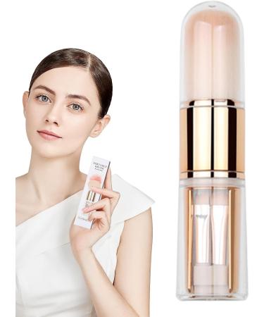 Travel Makeup Brush Set Foundation Concealer Brushes - 5 In 1 Portable Travel Eye Shadow Brush Foundation Brush for Makeup Powder and Cream rose gold - Buy Online on GoSupps.com