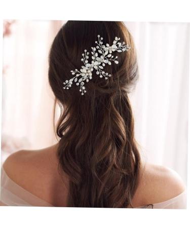 FRCOLOR 1pc Hair Comb Wedding Hair Accessories for Pearl Hair Accessories Hair Clip Wedding Headwear Jewelry Crystal Side Comb Bride Headpieces for Wedding Rhinestones Miss Diamond Alloy - Buy Online on GoSupps.com