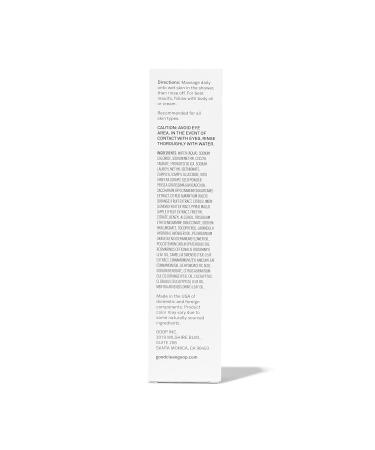 Good Clean Goop The Body Facial Exfoliating Scrub - Vegan Body Exfoliant & Cleanser with AHAs Grape Seed & Avocado Oil for Glowing Skin - 5 oz - Buy Online on GoSupps.com
