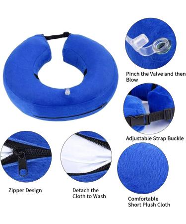 Collar Cones for Dogs | Inflatable Dog Collar & Adjustable Donut Neck Band for Small Medium & Large Dogs & Cats - XS Size - Buy Online on GoSupps.com