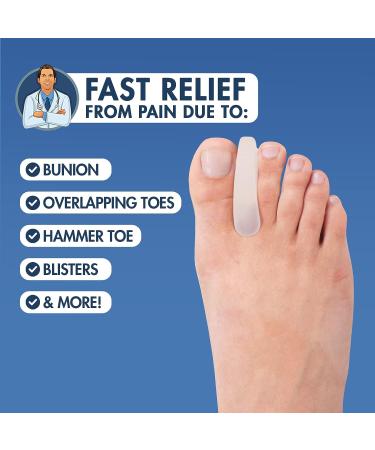 Dr. Frederick's Original Flared Gel Toe Separators - 6 Pcs - Bunion Toe Spacers - Overlapping Toe Corrector - Men/Women - One Size - Buy Online on GoSupps.com