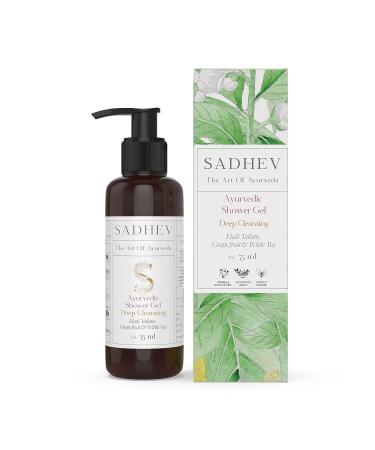 Ayurvedic Shower Gel With Eladi Tailam Grapefruit And White Tea For Deep Cleansing -75 ml
