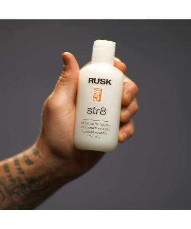 RUSK Designer Collection Str8 Anti-Frizz & Anti-Curl Lotion 6 Oz - Greaseless Styling for Frizz-Free, Smooth Hair - Buy Online on GoSupps.com
