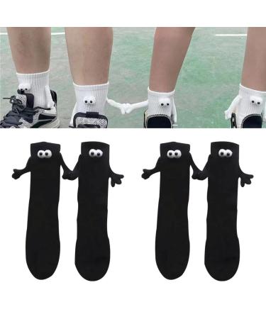 Funny Magnetic Suction 3D Doll Couple Socks Show Off Socks for Couple Funny Couple Socks for Women Men Unisex Funny Couple Holding Hands Sock for Her Him