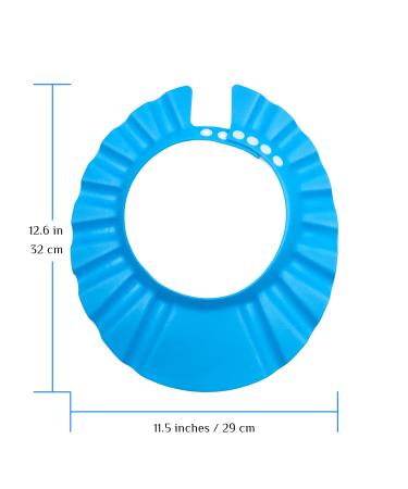 Baocuan Baby Shower Cap - Waterproof Adjustable Bathing Protection for Kids - Blue - Buy Online on GoSupps.com