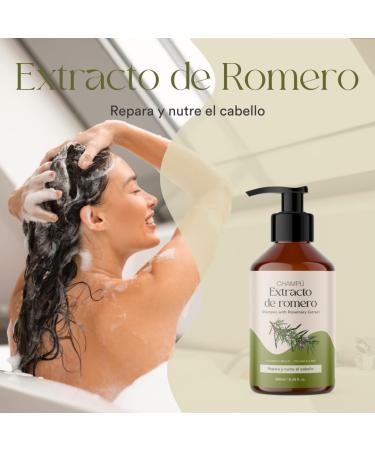 QKnatur - Shampoo with rosemary extract (250 ml). Contains active ingredients to strengthen and repair hair. To obtain hair with volume and shine. For fine or damaged hair - Buy Online on GoSupps.com