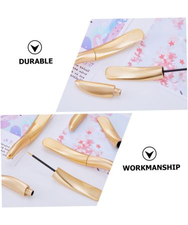 HAPINARY 6pcs Eyeliner Empty Tube Gold Lip Gloss Mascara Wands Mascara Tubes Makeup Dispenser Bottle DIY Abs - Buy Online on GoSupps.com