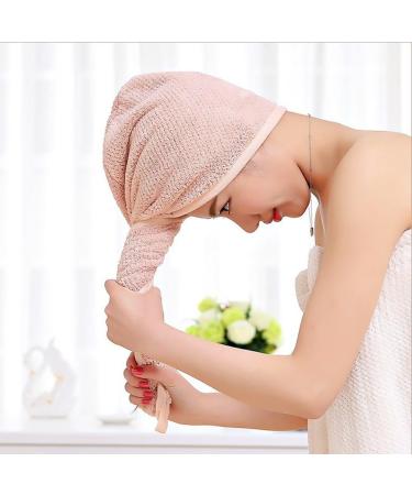 Thick Hair Turban & Microfiber Hair Dryer Towel - Quick Drying Coral Red & Pink Scarf for Long Hair - Buy Online on GoSupps.com
