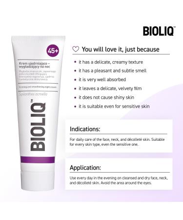 45+ Firming Night Cream - Intensive Regeneration & Wrinkle Smoothing with Hyaluronic Acid & Spilanthes Extract - Global Shipping - Buy Online on GoSupps.com