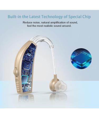 Noise Amplifier for Seniors - Sound Amplifier for TV & Conversations (2 Pack Beige) | Enhance Hearing & Enjoy Clear Sound - Buy Online on GoSupps.com