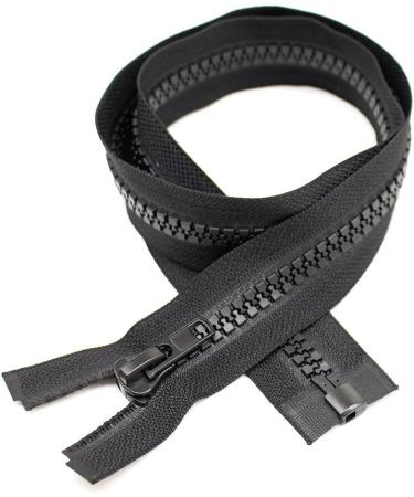 YaHoGa 24 Inch Separating Jacket Zippers - 2PCS Black Tape Heavy Duty Zippers - Buy Online on GoSupps.com