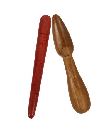 Beavorty 2st muscle rollerstock foot massage roller acupuncture massage device Foot massager Meridian massage tab Nackt massage hammer foot massage bars massage tools wood roller stick healthcare as shown 12.3x2.2cm