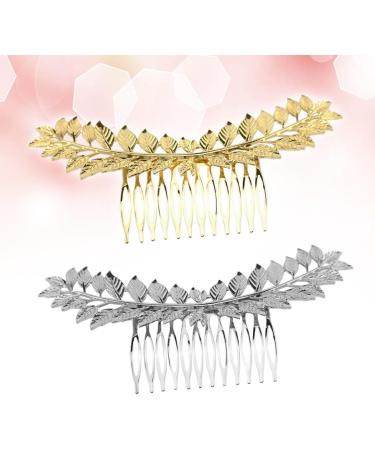 FRCOLOR Tiara Accessories foliage shaped hair comb retro hair comb alloy hair comb women hair comb vintage hair comb hair accessories Comb Hair Toppers - Buy Online on GoSupps.com