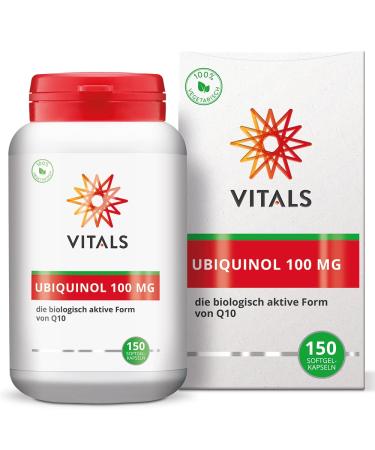 Vital - ubiquinol 100mg 150 softgel capsules contains a high dose ubiquinol the most biologically active form of Q10.From the world's leading Q10 specialist Kaneka.Optimal bioavailability. - Buy Online on GoSupps.com