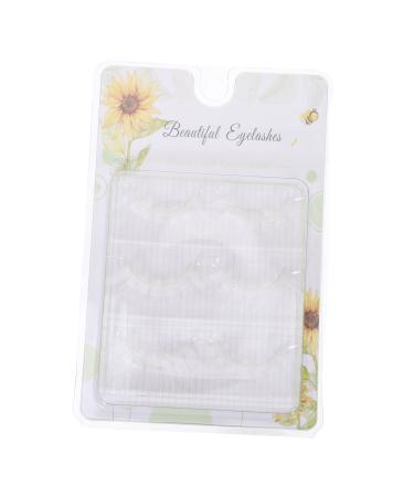 Beavorty 3 Pairs White Eyelashes White False Eyelashes White Faux Eyelashes Masquerade False Lashes White Contacts for Eyes Cosplay T Dance Makeup Eyelashes Imitation 3d Extend Fluffy