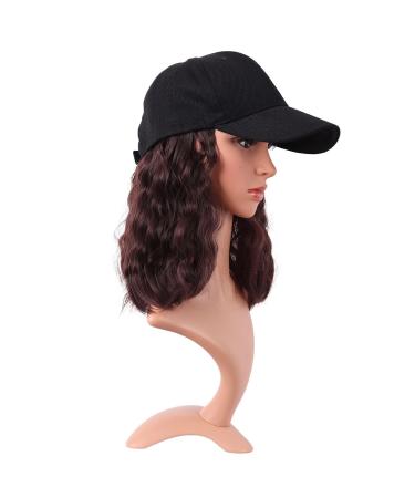 Buy Mapofbeauty 13 Adjustable Kinky Curly Bob Wig | Synthetic Dark Brown Hair | International Shipping Available - Buy Online on GoSupps.com