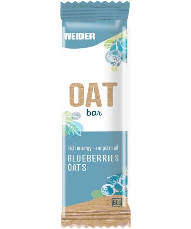Weider OAT BAR (20x 60g). Blueberries & Oats. No Palm Oil. High Source of Energy BLUEBERRY - Buy Online on GoSupps.com