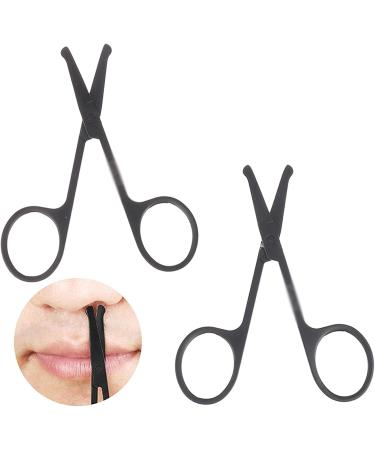 Nose Hair Trimmer - Stainless Steel Portable Mustache & Ear Hair Remover Scissors - Buy Online on GoSupps.com