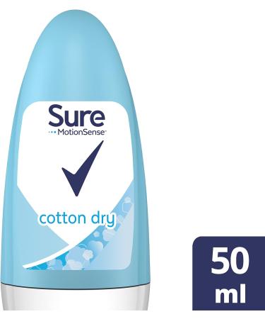 Sure Women Cotton Dry Anti-Perspirant Roll-On Deodorant 50ml Cotton Fresh 50 ml (Pack of 1) - Buy Online on GoSupps.com