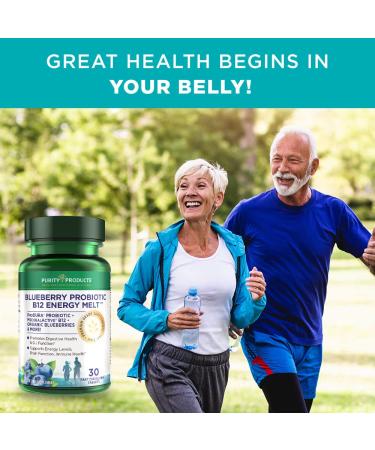 Purity Products Blueberry Probiotic B12 Energy Melt with ProDura Clinical Probiotic - Buy Online on GoSupps.com
