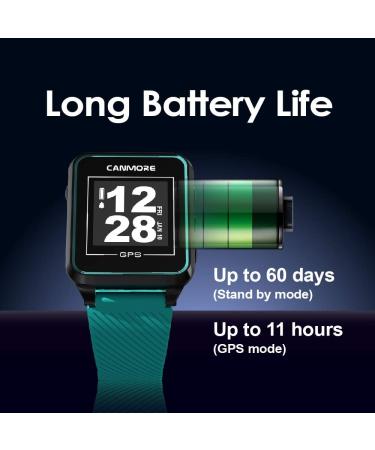 Canmore Golf Watch TW353 - 41 000+ Pre-Loaded Golf Courses High LCD Display Turquoise & Cleaning Cloth | International Shipping Available - Buy Online on GoSupps.com