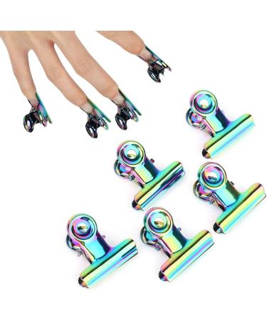 5 Pieces Nail Pinch Clamp Set - Nail Tip Clip & Extension Tool for Gel & Fiberglass Nails | Manicure Art Tweezers - Buy Online on GoSupps.com