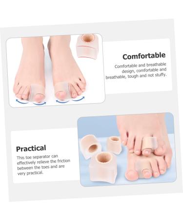 CLISPEED Metatarsal Toe Spacer Set - Callus Straightener, Bunion Corrector, Hammer Toe Pain Relief - 2 Pairs Breathable Pads for Toe Separation and Alignment - Buy Online on GoSupps.com