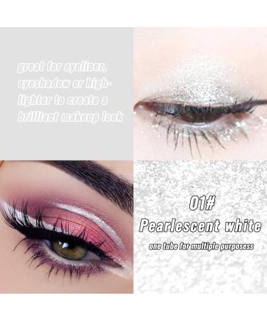 Jutqut Liquid Glitter Eyeliner - Long-Wearing, Opaque, Intense Color with Diamond Sparkle - Metallic Eye Liner and Eyeshadow - Buy Online on GoSupps.com